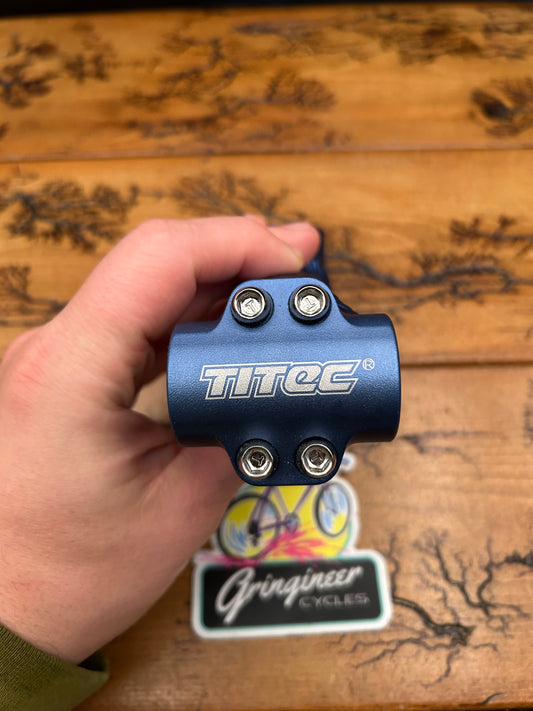 Titec Blue 100mm 25.4mm 1 1/8 Inch Threadless Stem