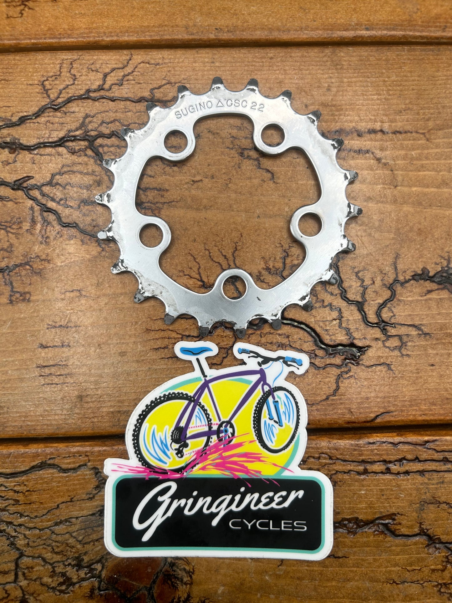 Sugino 22 Tooth 58 BCD Steel Chainring