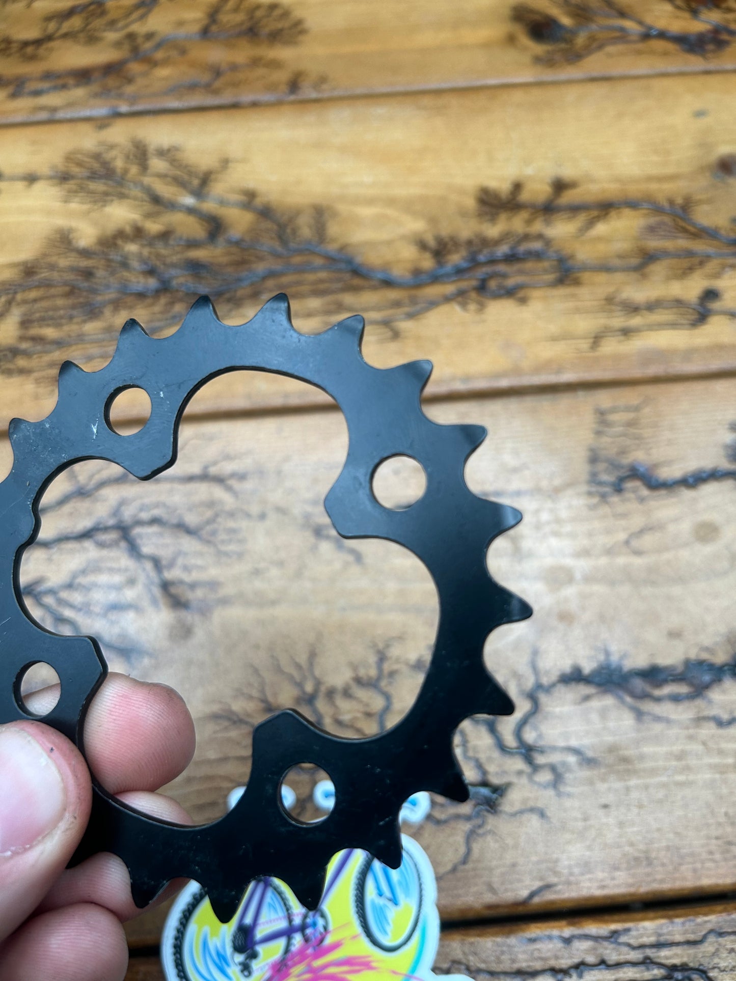 Shimano 22 Tooth 64 BCD Steel Black Chainring