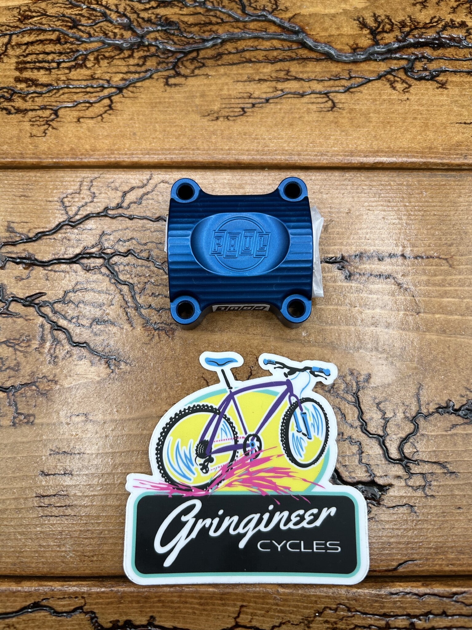 Paul Components Blue Boxcar Stem Plate 31.8 – Gringineer Cycles