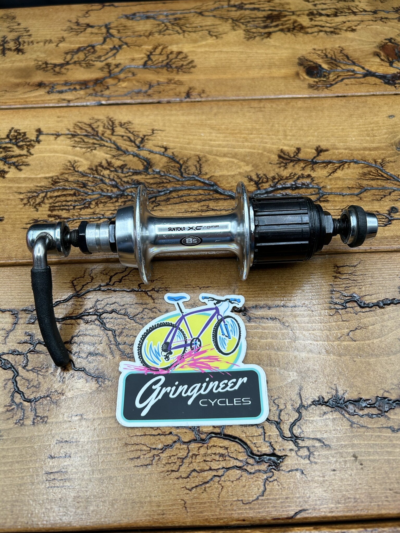 Suntour XC Comp 8 Speed 32 Hole Rear Hub With Skewer – Gringineer