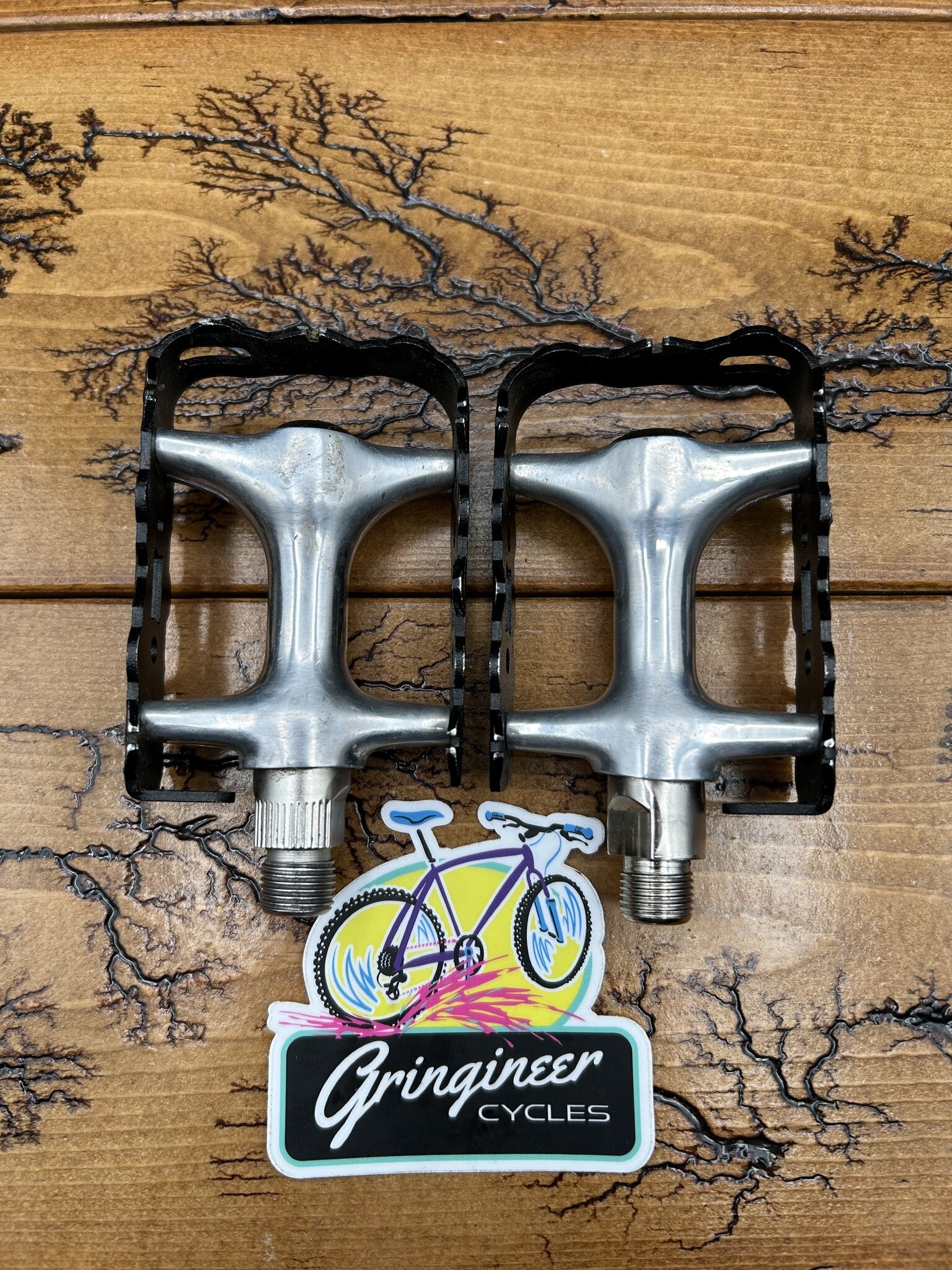 odyssey pedal Odyssey Svelte Comp Black Silver Pedals – Gringineer Cycles