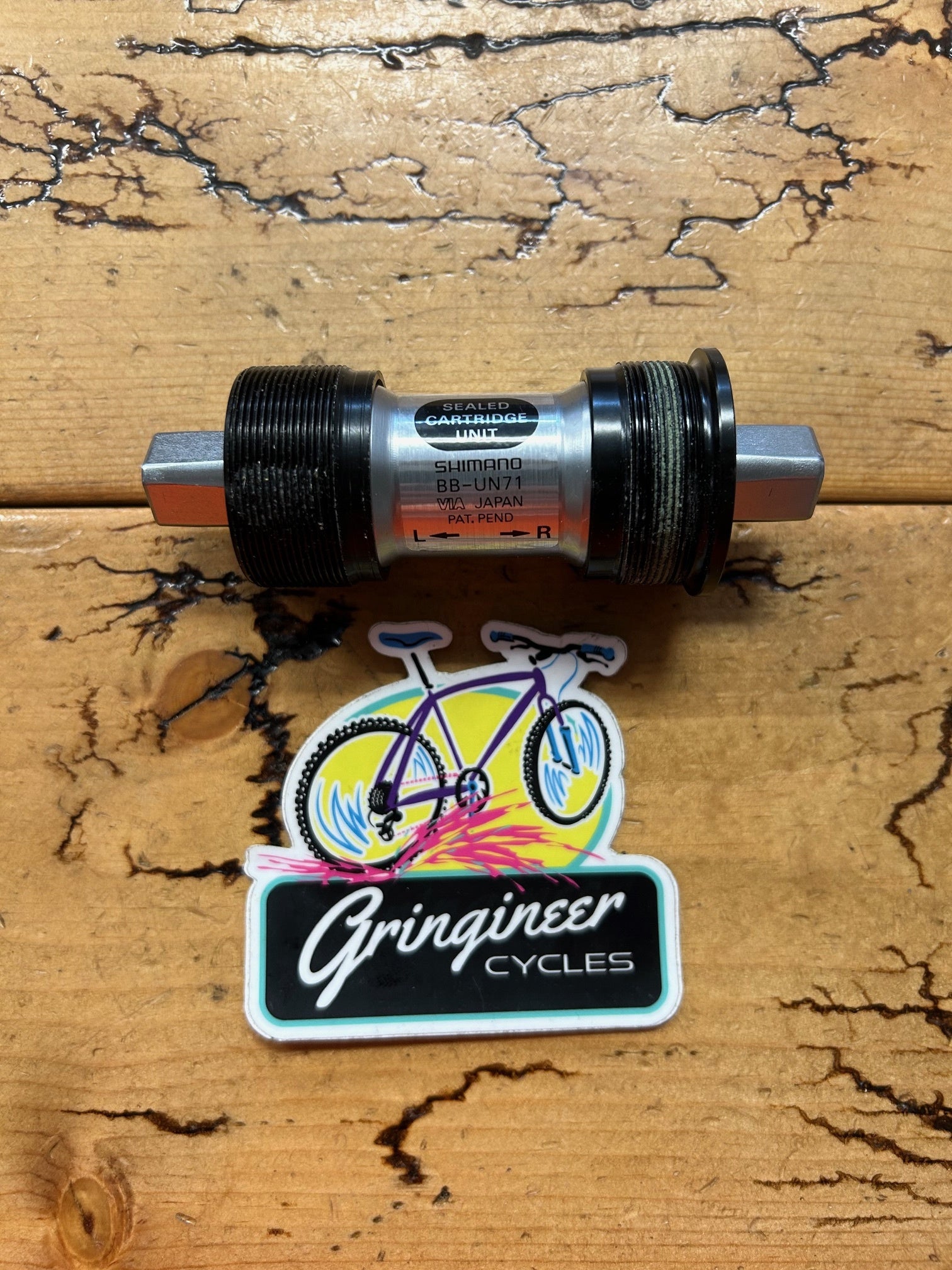 Boîtier De Pédalier Shimano XT BB UN71 – Acier, Filetage BC 1,37x24, Japon, Vélo Route/Course