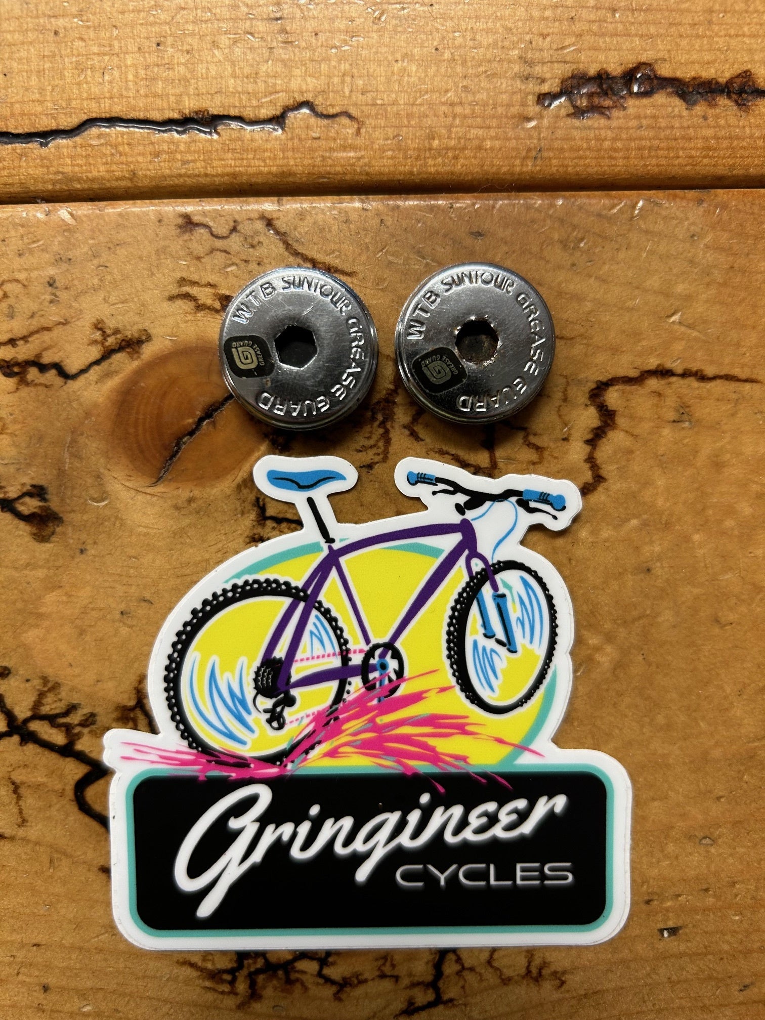 Suntour WTB Grease Guard Crank Bolt Covers / Dust Caps