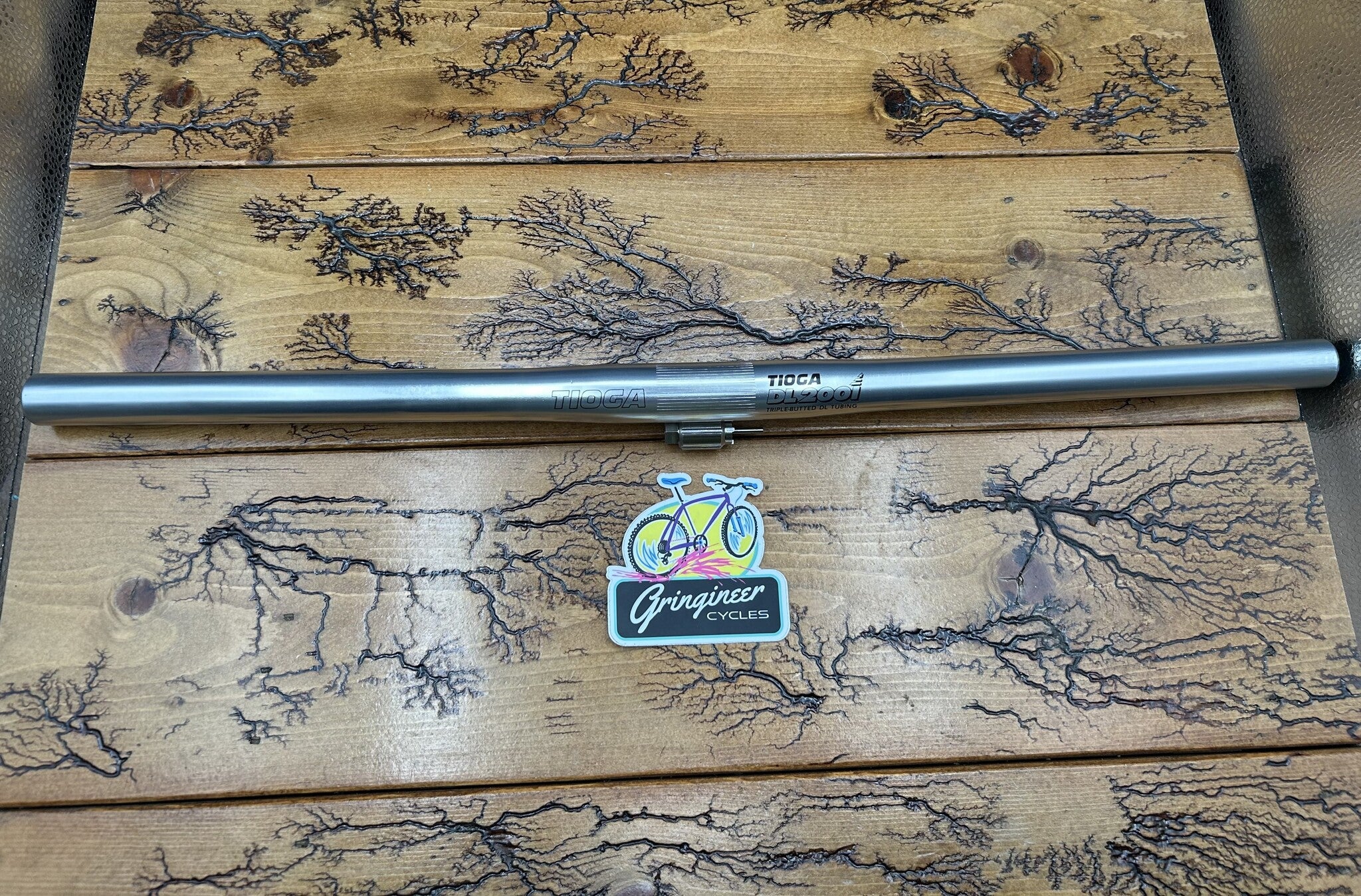 Tioga DL2001 Triple Butted Silver 560mm 25.4mm Handlebar NOS