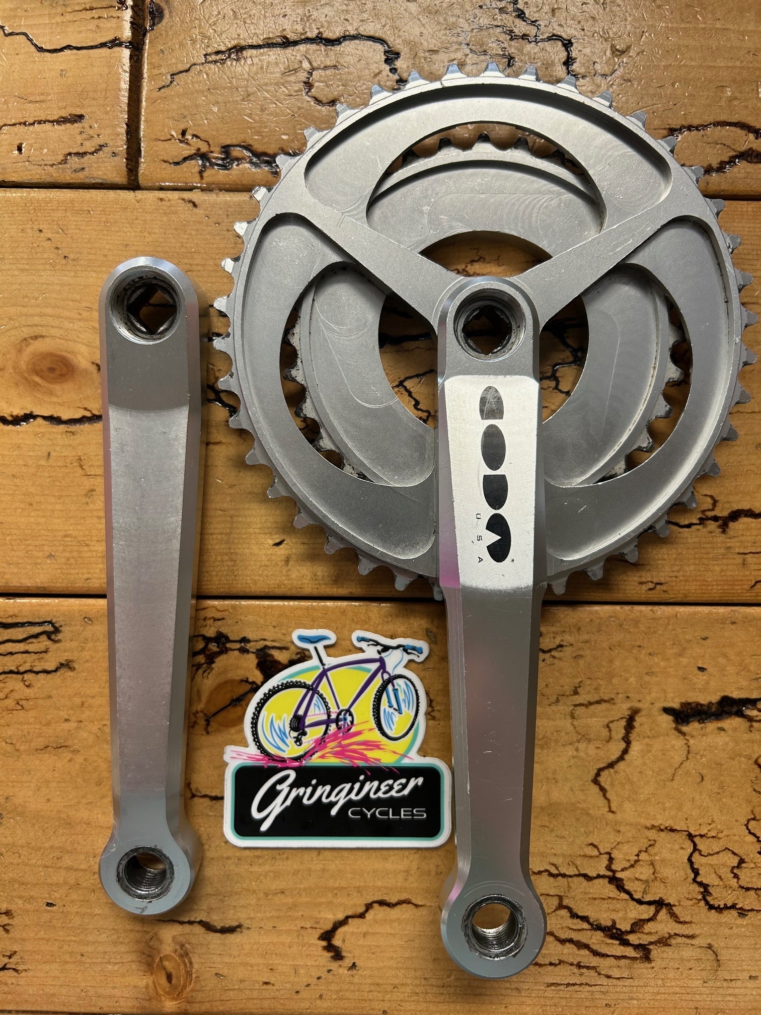 1995 Coda M501 175mm 42/32/22 Crankset – Gringineer Cycles