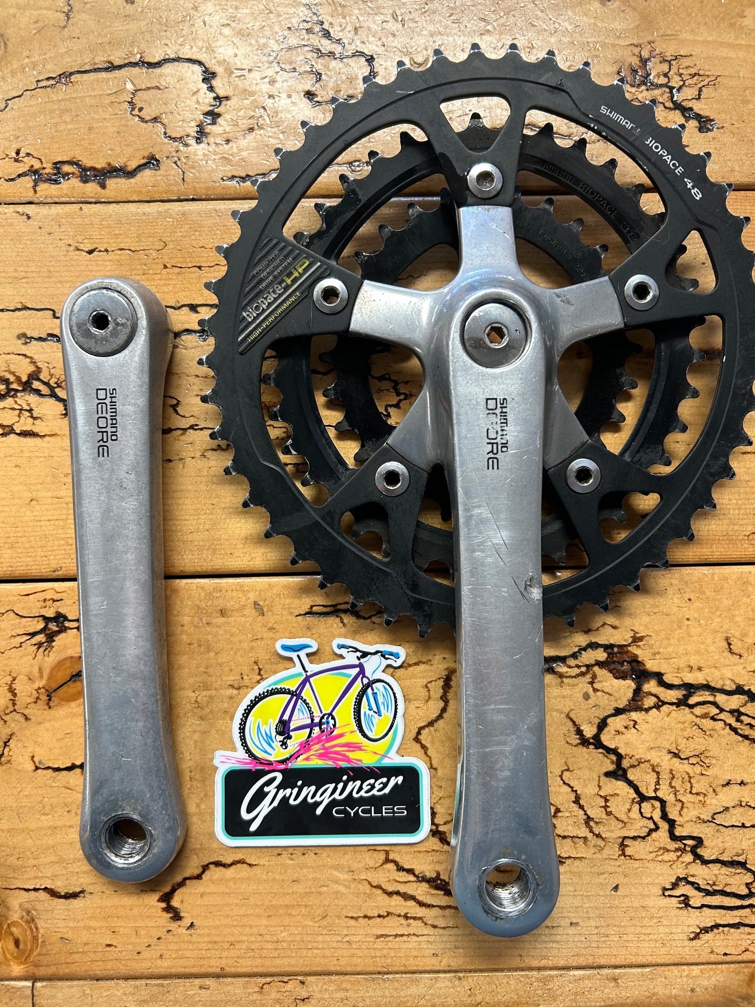 Shimano Deore FC-Mt60 48/38/28 170mm Crankset – Gringineer Cycles