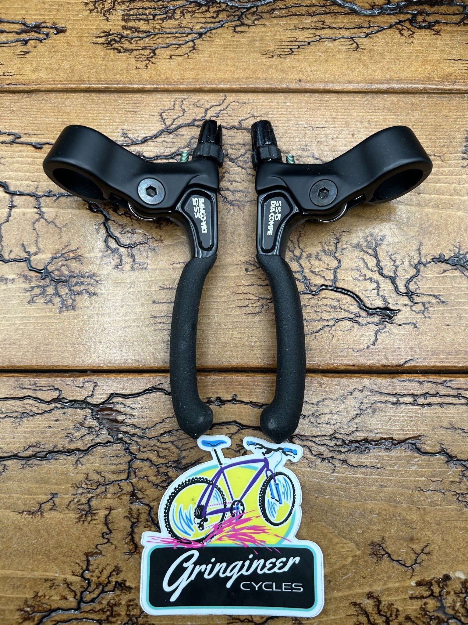 Lot de 2 patins de freins DIA-COMPE à Tige – Duret – Geliano