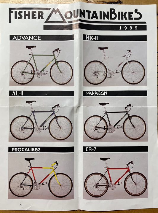 1989 Fisher Mountain Bikes Flyer