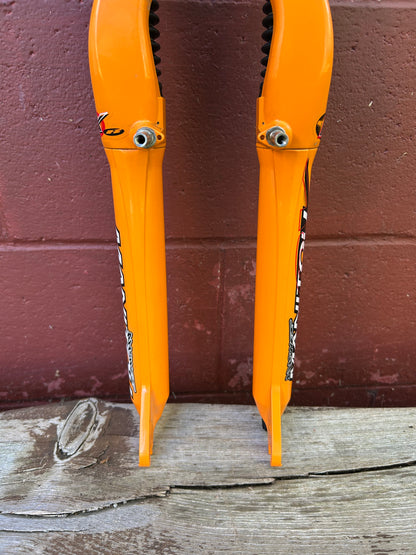 Manitou SX Orange 26" Rim Brake 1 1/8 Threadless Suspension Fork