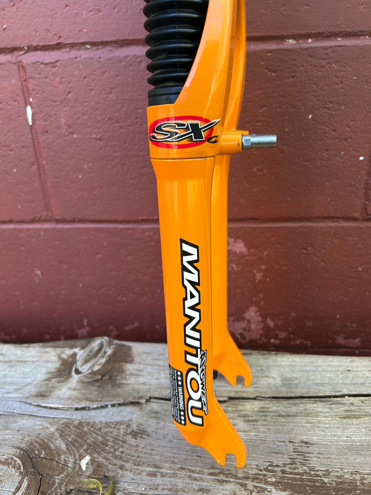 Manitou SX Orange 26" Rim Brake 1 1/8 Threadless Suspension Fork