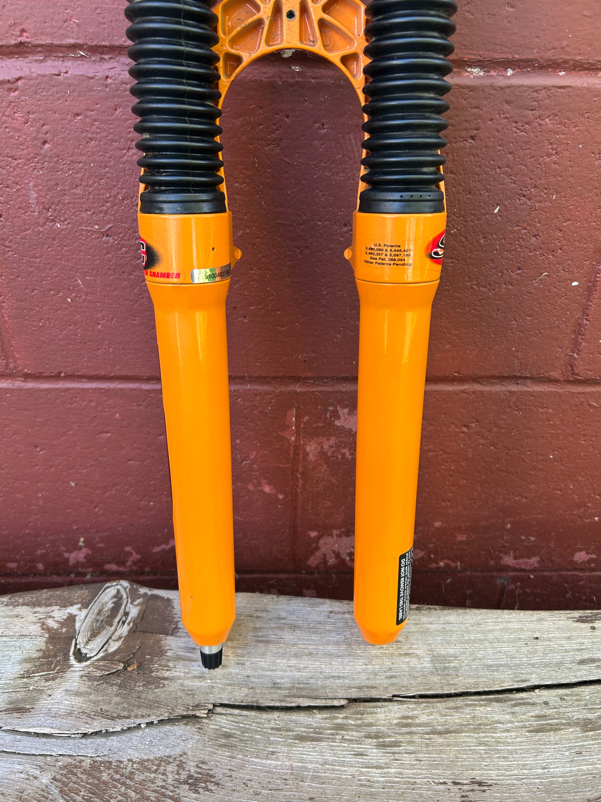 Manitou SX Orange 26" Rim Brake 1 1/8 Threadless Suspension Fork