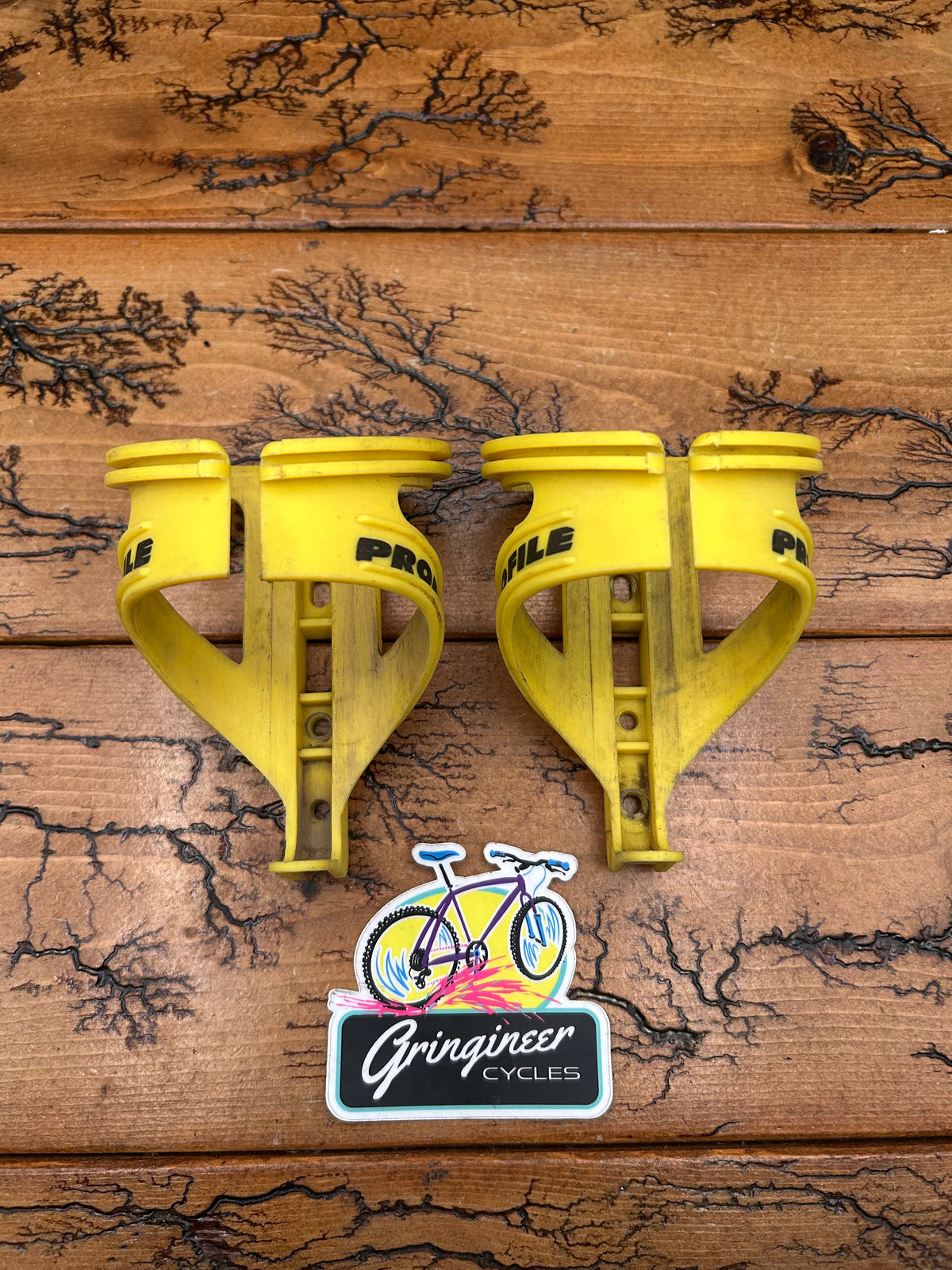 Profile Design Yellow Plastic Water Bottle Cages