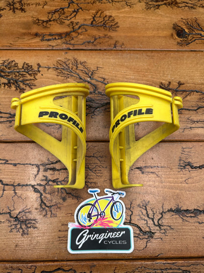 Profile Design Yellow Plastic Water Bottle Cages