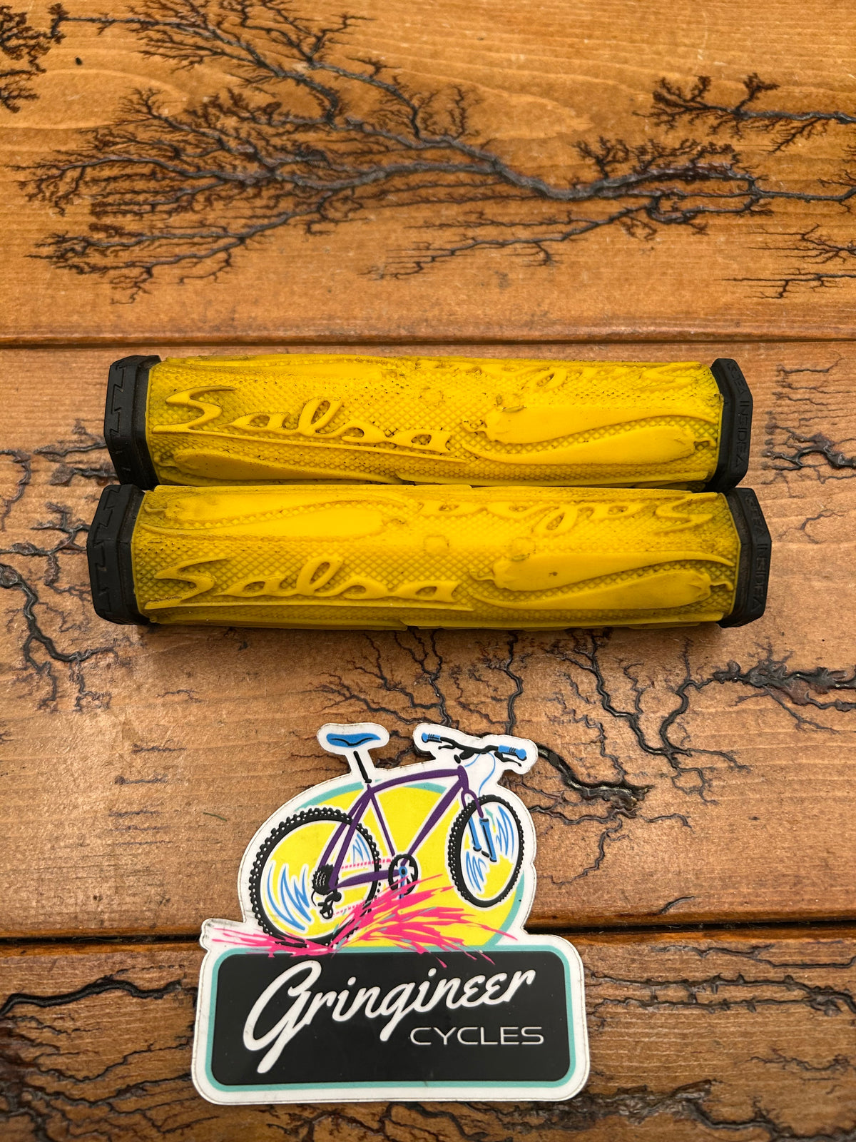 Salsa Yellow Hex Grips