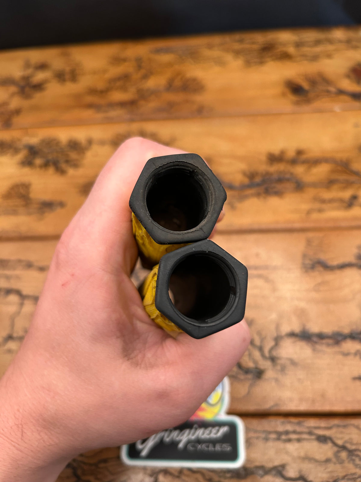 Salsa Yellow Hex Grips
