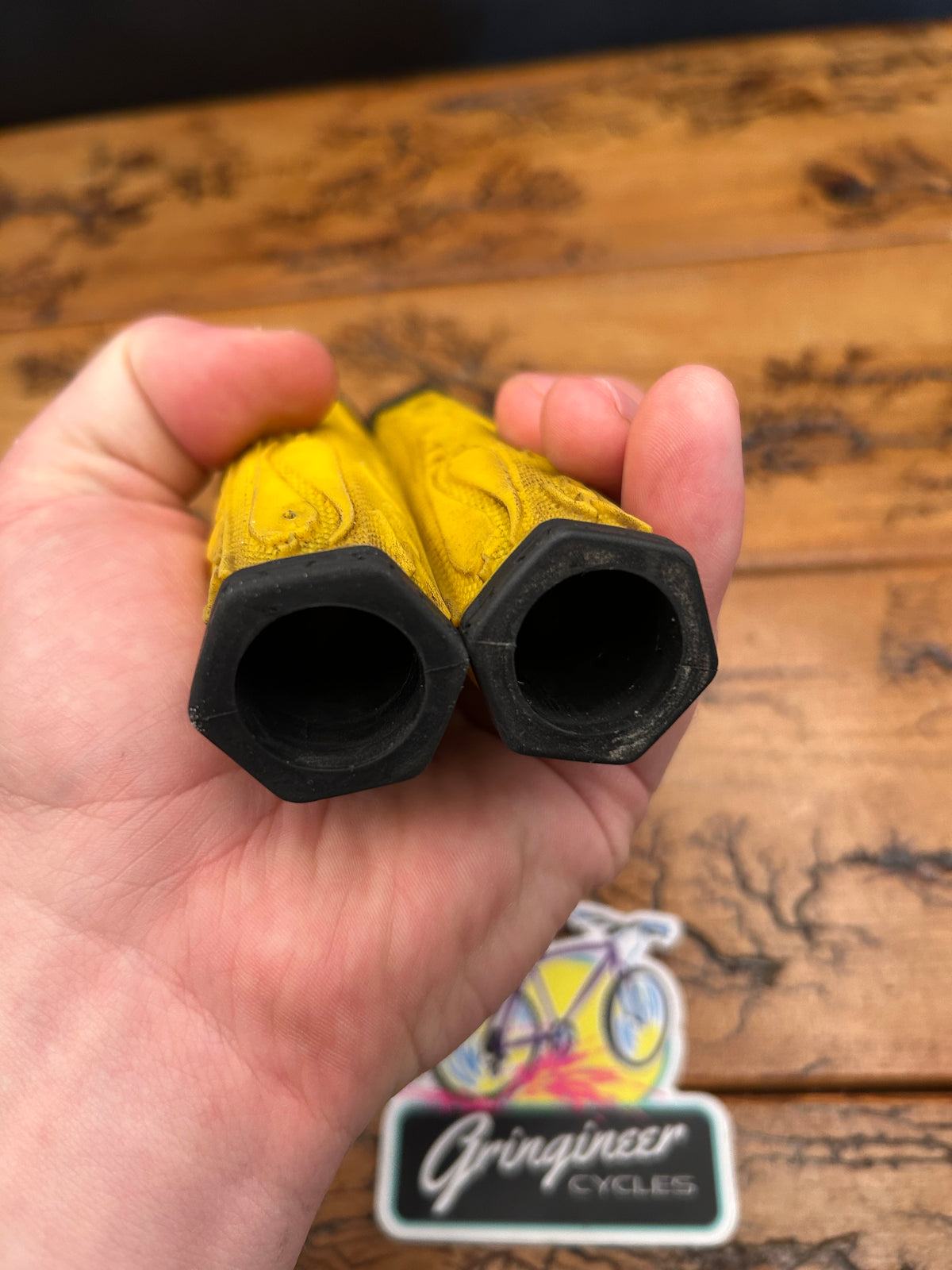Salsa Yellow Hex Grips