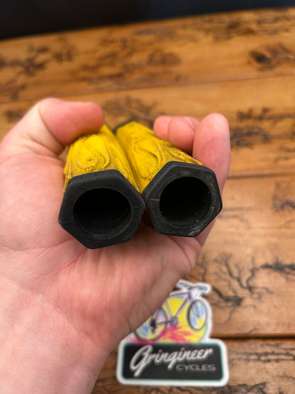 Salsa Yellow Hex Grips