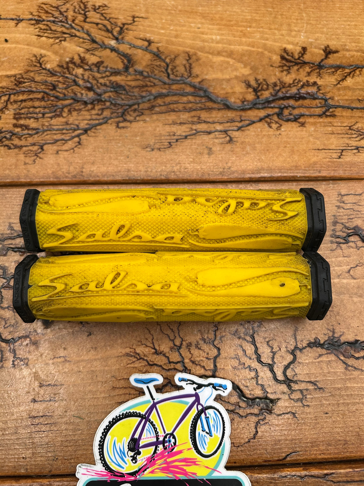 Salsa Yellow Hex Grips