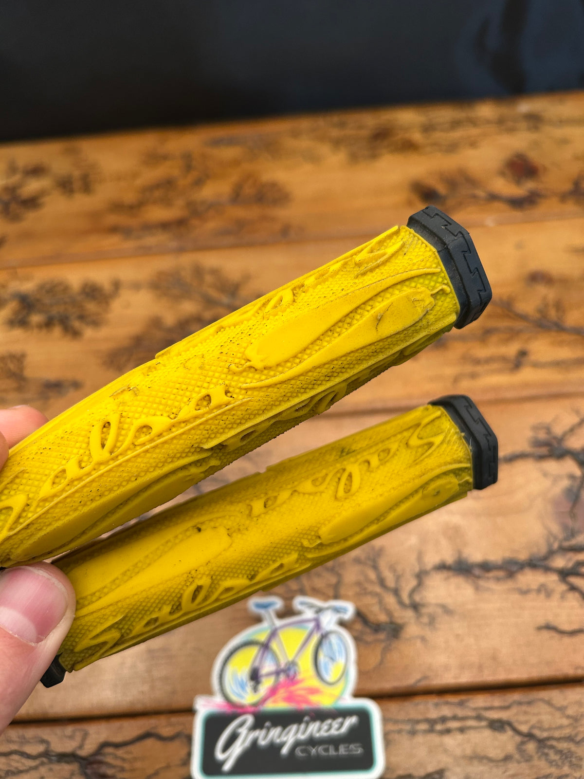 Salsa Yellow Hex Grips