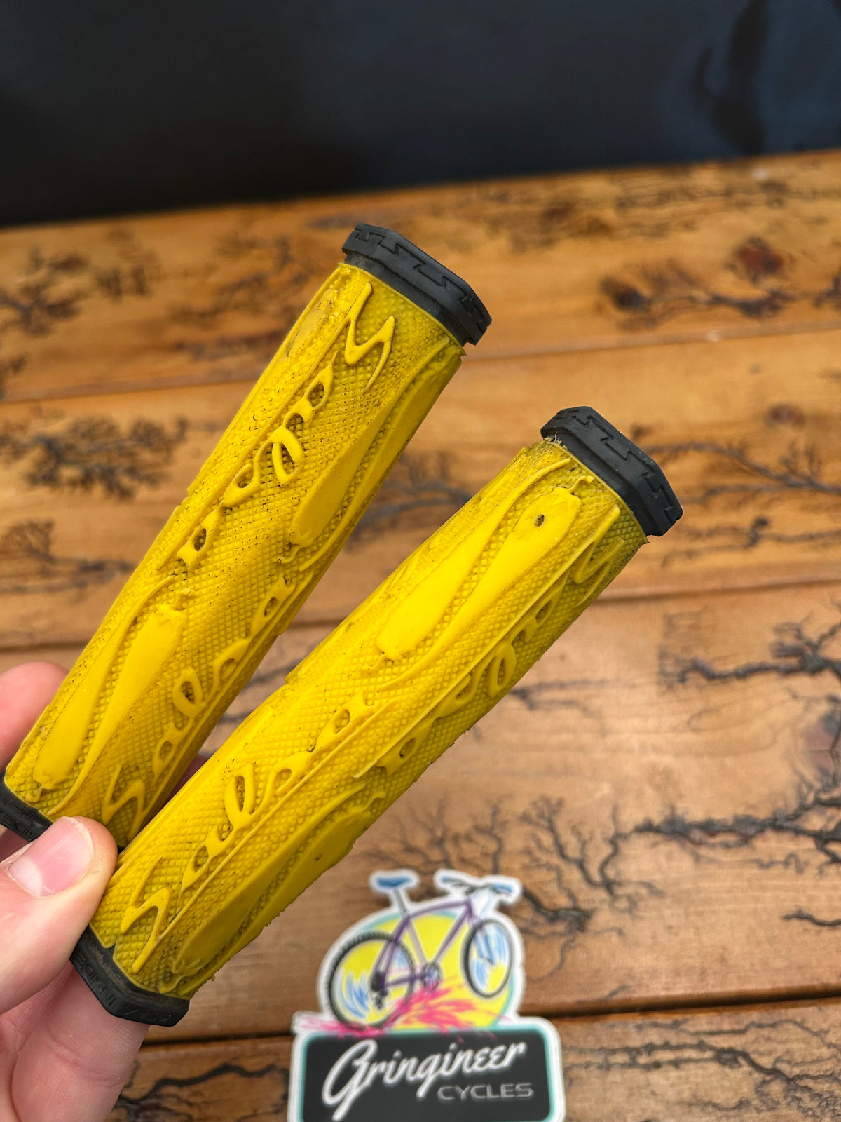 Salsa Yellow Hex Grips