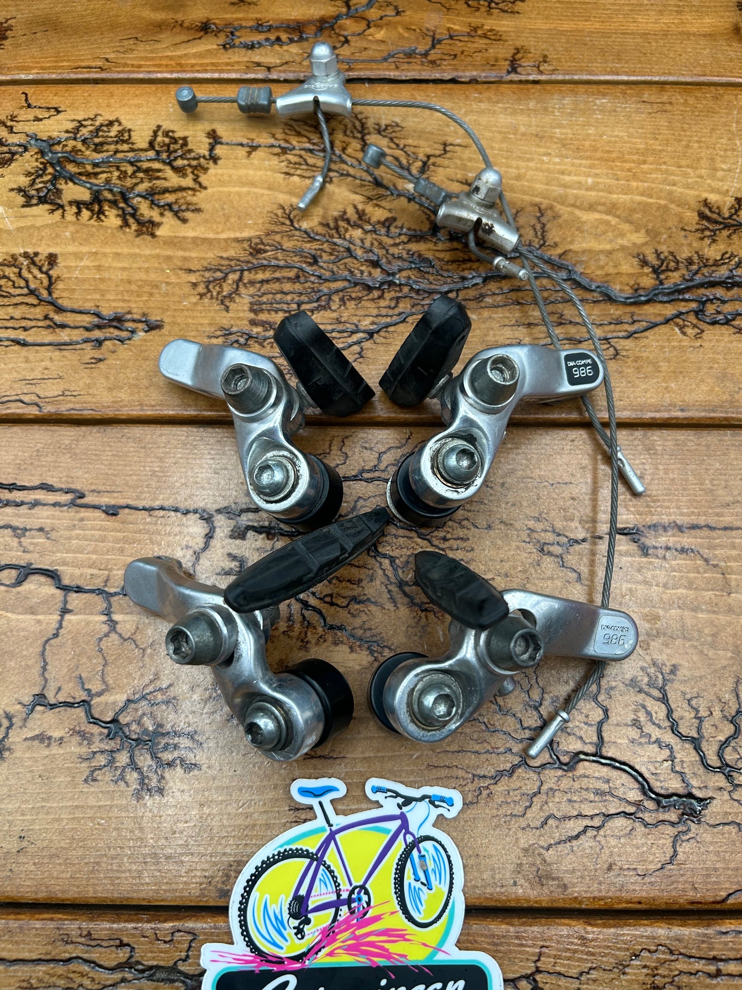 Dia Compe 986 Silver Cantilever Brake Set