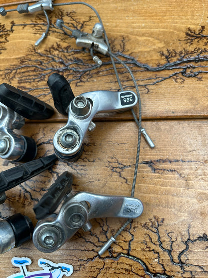 Dia Compe 986 Silver Cantilever Brake Set
