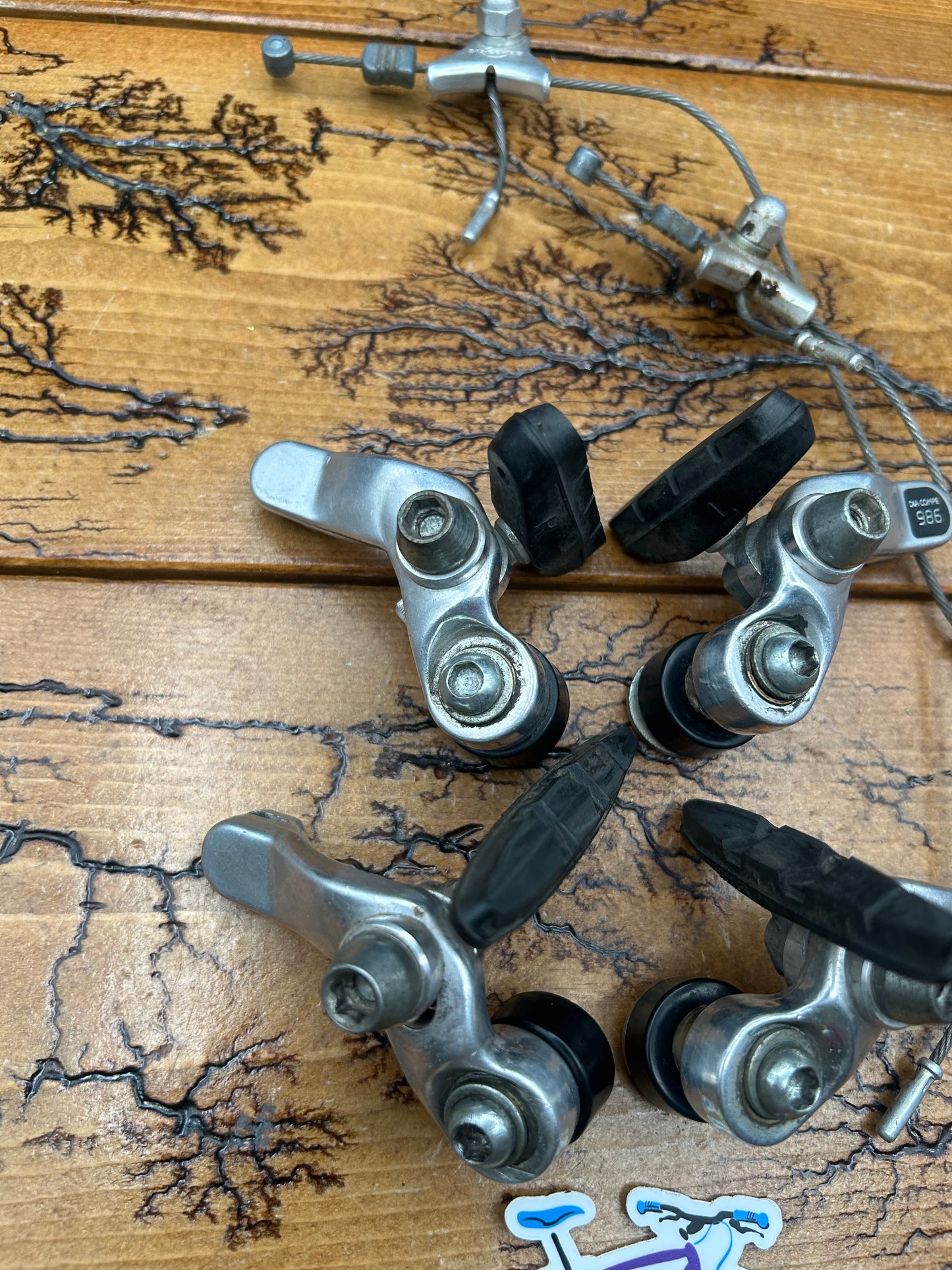 Dia Compe 986 Silver Cantilever Brake Set