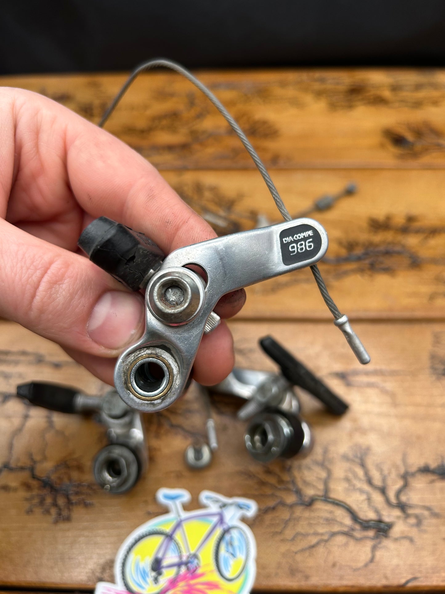 Dia Compe 986 Silver Cantilever Brake Set