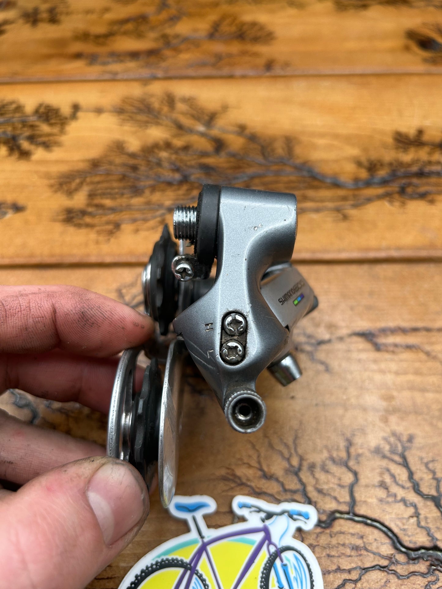 Shimano 600 Tri Color RD-6400 Rear Derailleur
