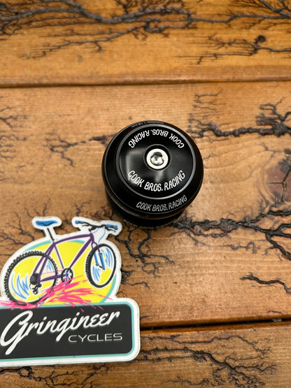Cook Bros. Racing Black 1 1/8 Inch Threadless Headset New