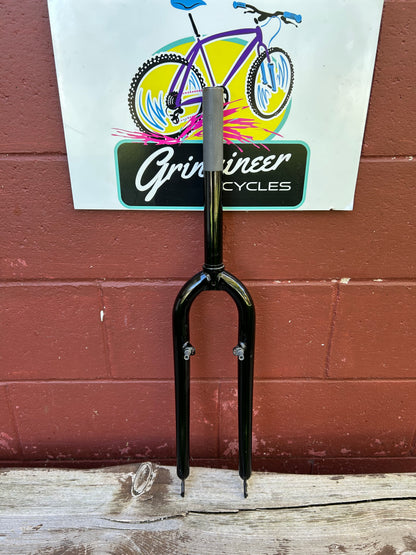 Spinner Black 26" 1 1/8 Inch Threadless Rigid Fork