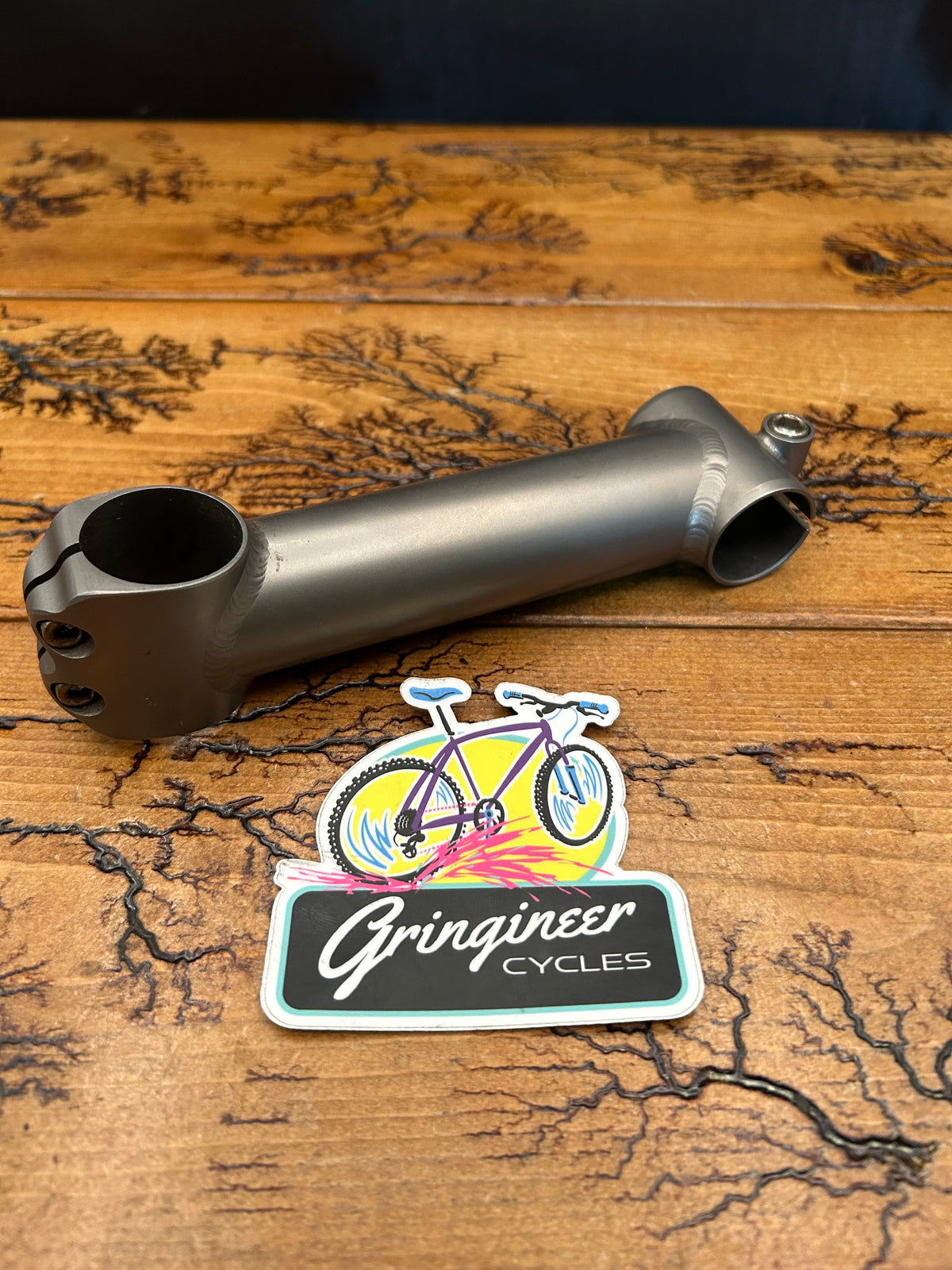 Titanium 130mm 5 Degree 25.4mm 1 1/8 Inch Threadless Stem