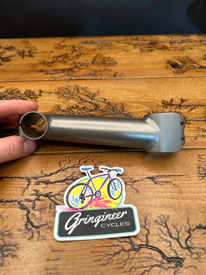 Titanium 130mm 5 Degree 25.4mm 1 1/8 Inch Threadless Stem