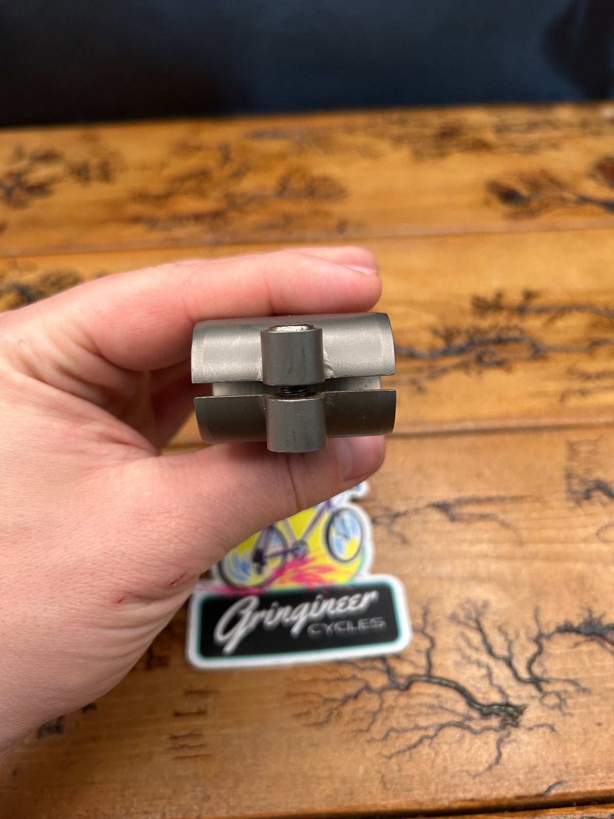 Titanium 130mm 5 Degree 25.4mm 1 1/8 Inch Threadless Stem