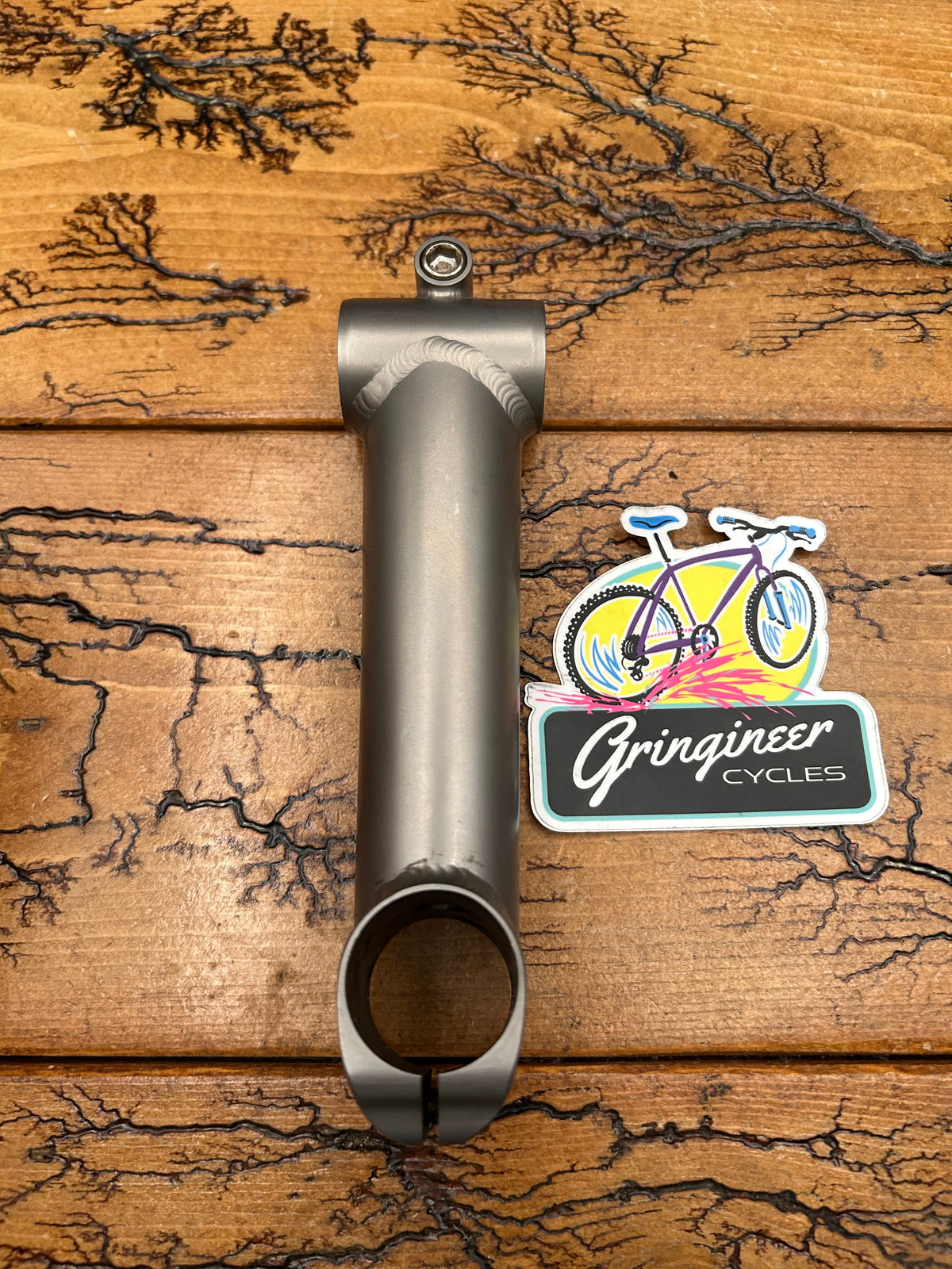 Titanium 130mm 5 Degree 25.4mm 1 1/8 Inch Threadless Stem
