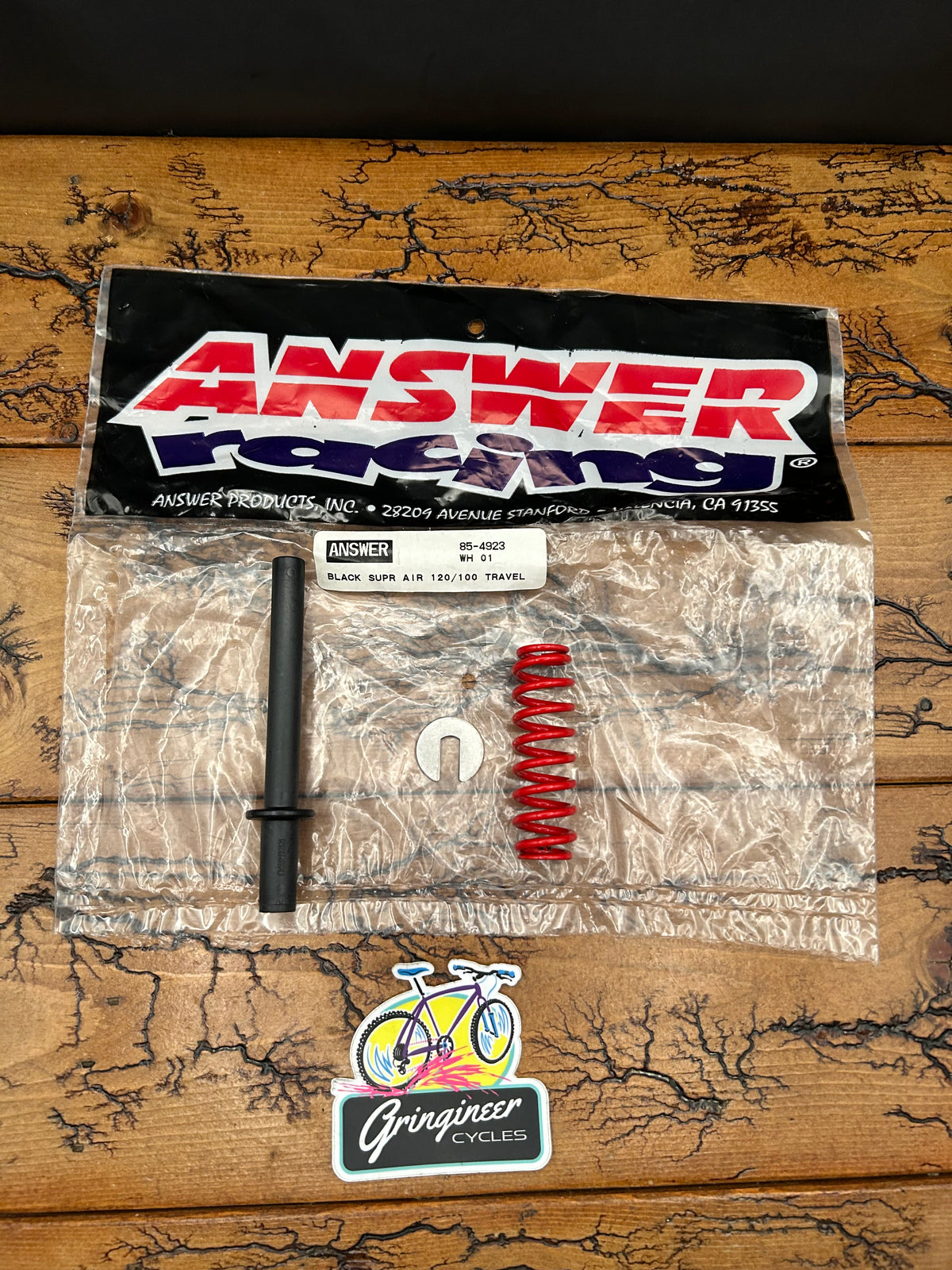 2002 Answer Manitou Black Super Air 100mm Compression Rod and Spring Travel Adjust Kit NOS