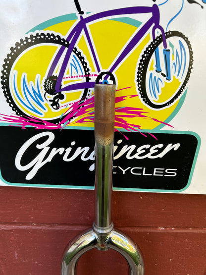 Chrome 26" 1 Inch Threaded Rigid Fork NOS