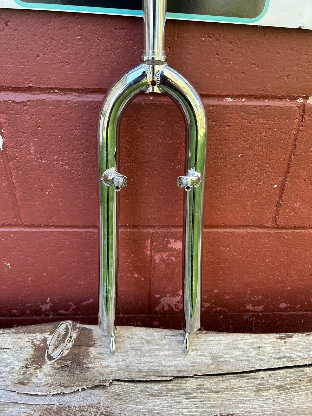 Chrome 26" 1 Inch Threaded Rigid Fork NOS