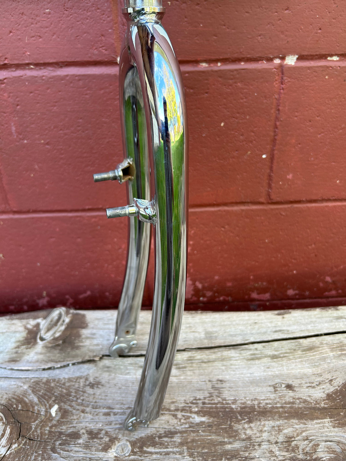 Chrome 26" 1 Inch Threaded Rigid Fork NOS