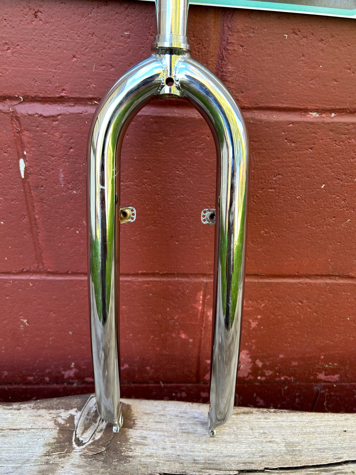 Chrome 26" 1 Inch Threaded Rigid Fork NOS