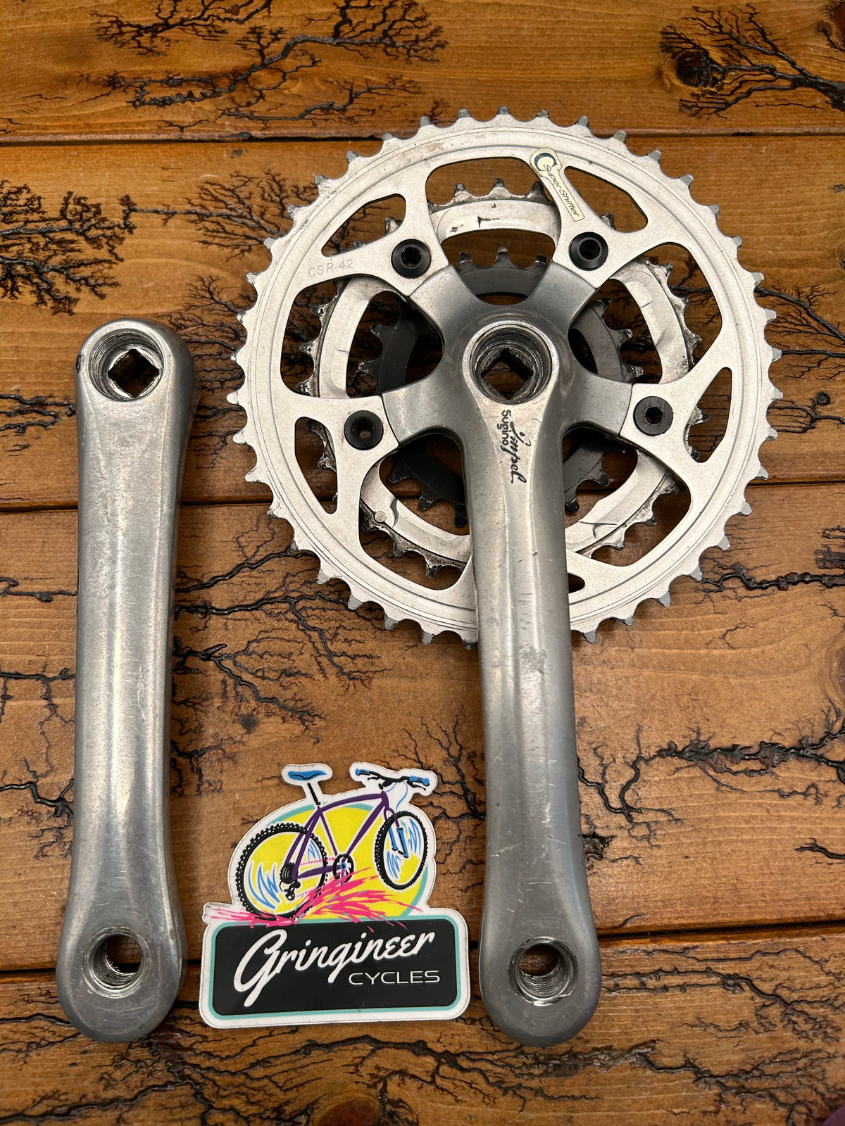 Sugino Impel 42/32/22 170mm Square Taper Crankset