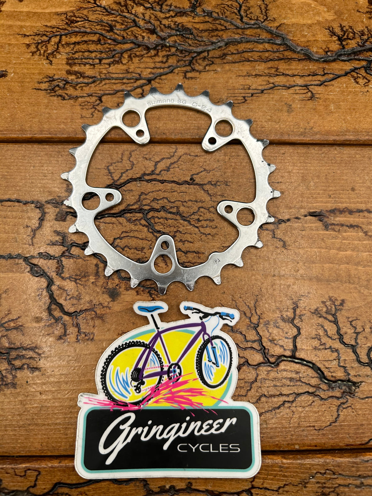 Shimano 24 Tooth Steel 74 BCD Chainring