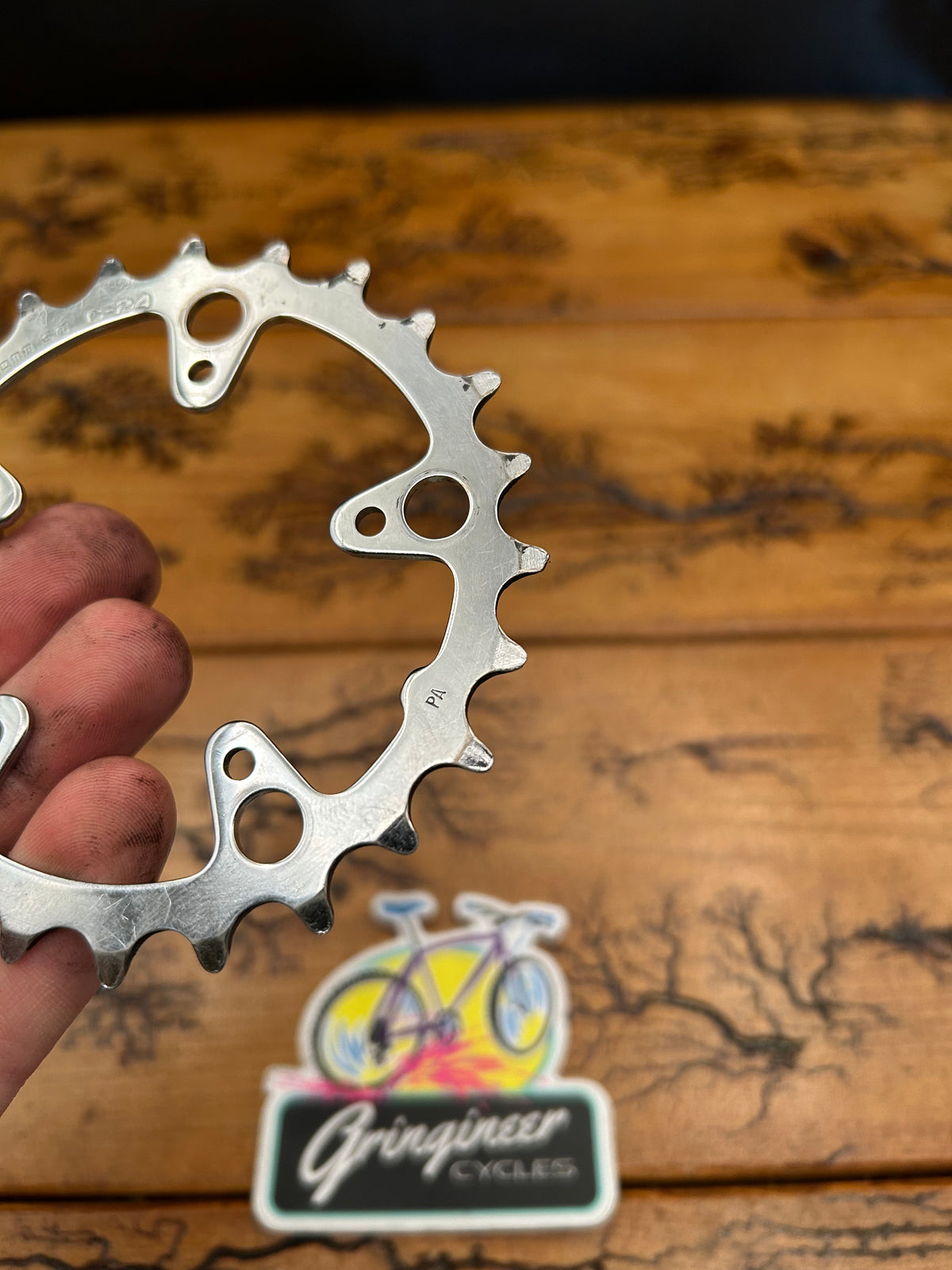 Shimano 24 Tooth Steel 74 BCD Chainring