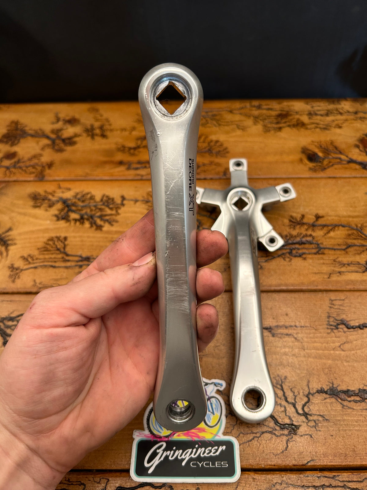 Shimano Deore XT FC-M737 175mm Square Taper Crankarms