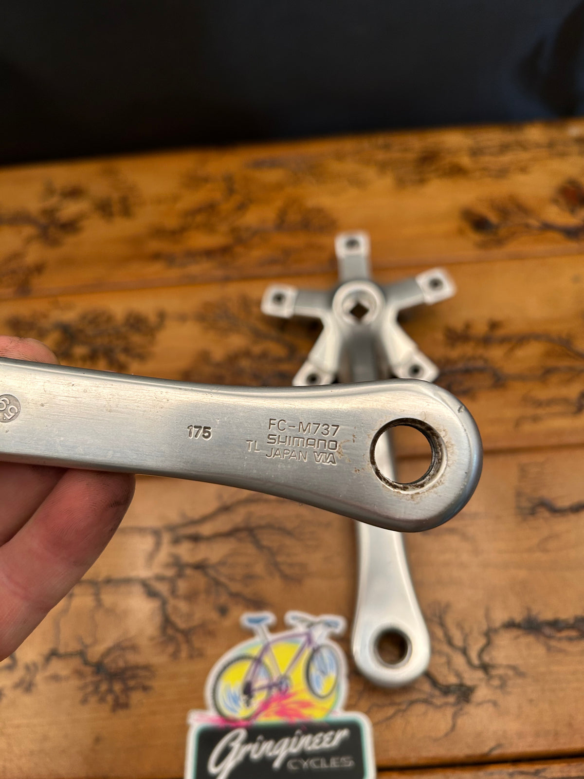 Shimano Deore XT FC-M737 175mm Square Taper Crankarms