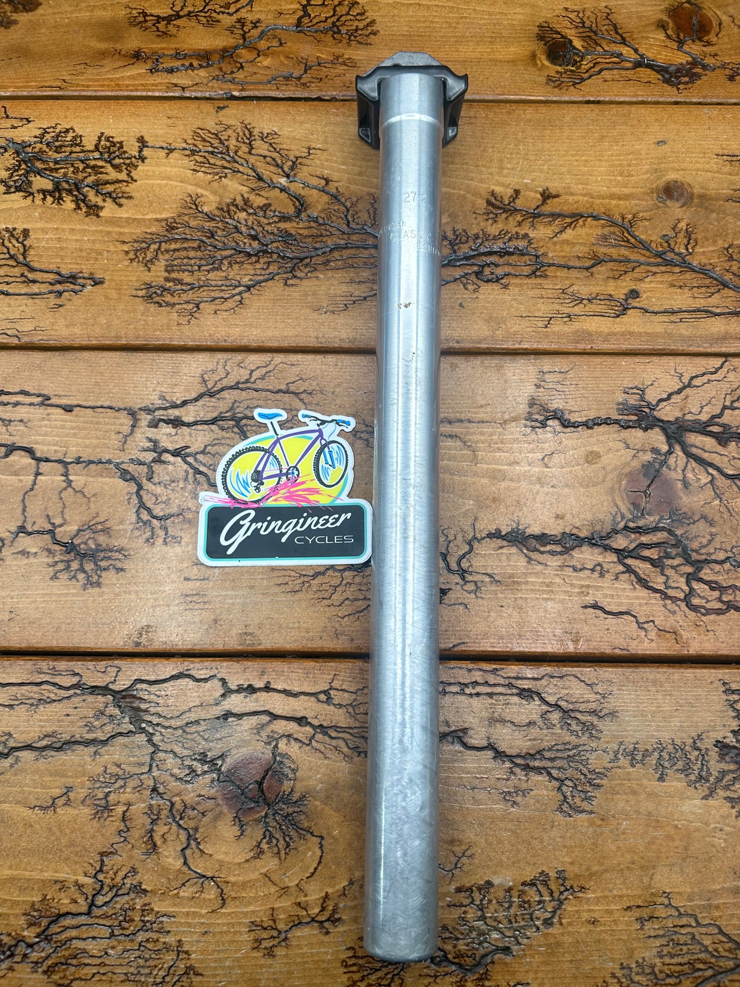 American Classic 27.2mm Silver 350mm Seatpost