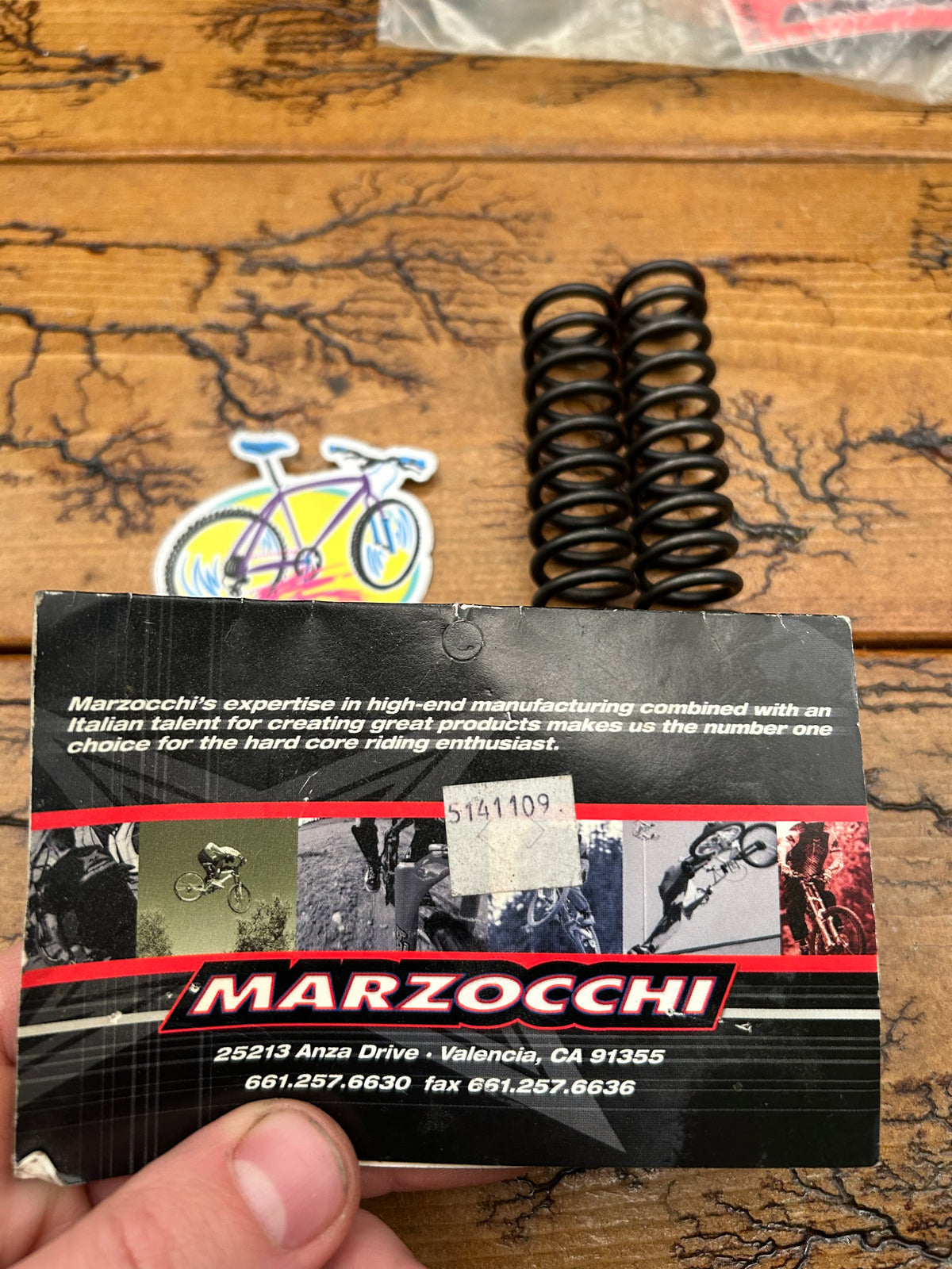 1999 Marzocchi Bomber Z2/3/4 Red Extra Hard Springs Part # 5141109 NOS