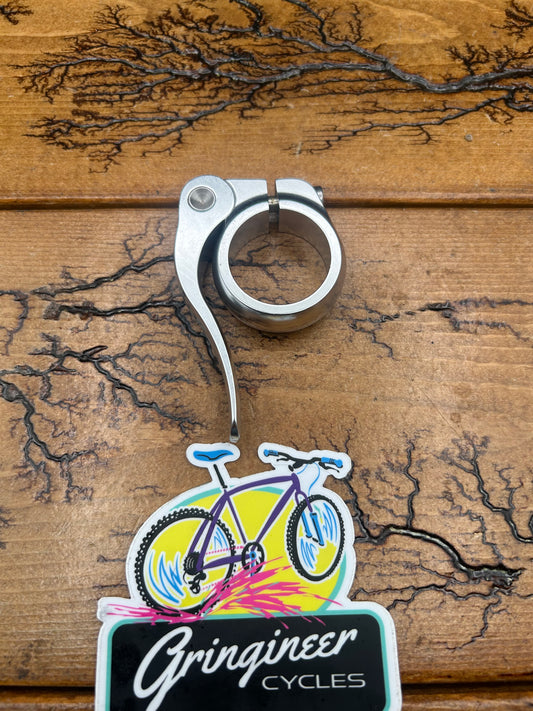 Salsa 30.6mm Silver Flip Lock Seatpost Collar