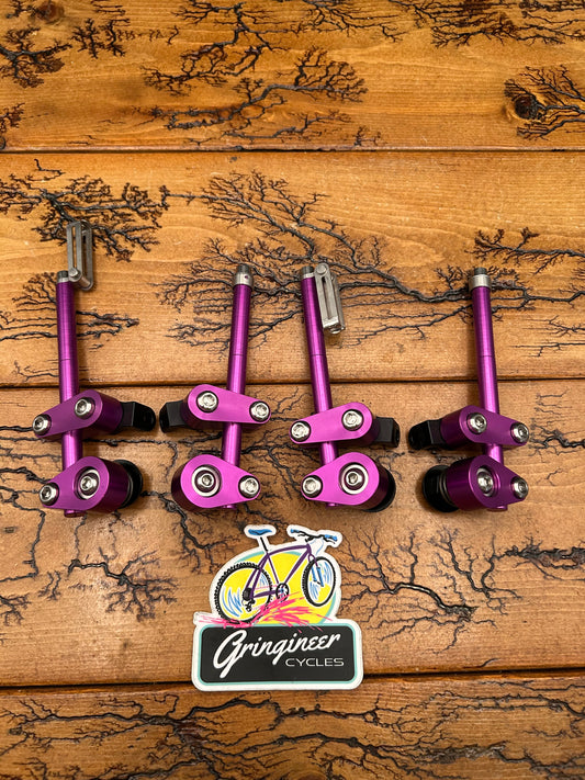 Improve Part Purple Anodized Onza Style V Brake Set